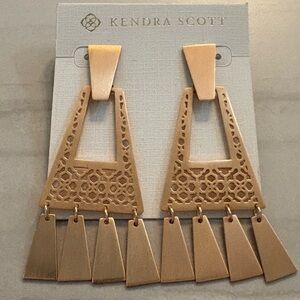 Kendra Scott Kase fringe rose gold earrings
